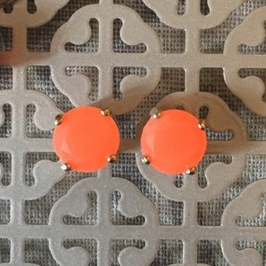 NWOT Kate Spade - Bright Orange Studs
